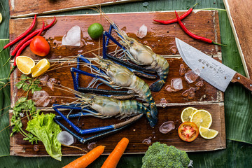 Raw Seafood with Vegetables