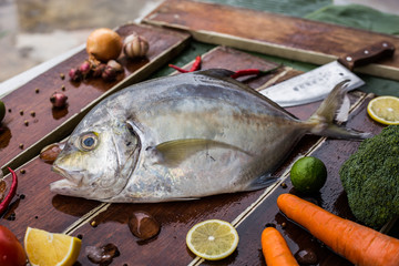 Raw Seafood with Vegetables