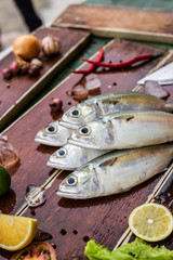Raw Seafood with Vegetables