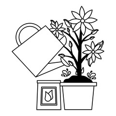 tools decoration gardening flat design