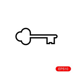lock icon with white background. vector design