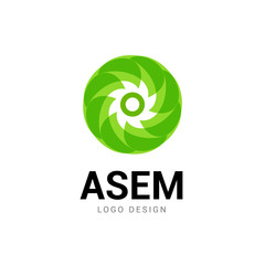 Abstract logo circle icon. Technology logo design, modern shape company symbol