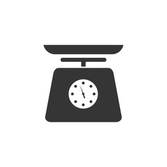 Weight scale icon symbol template black color editable. simple logo vector illustration for graphic and web design.