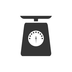 Weight scale icon symbol template black color editable. simple logo vector illustration for graphic and web design.
