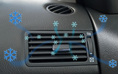 air conditioner air condition car techonolgy cooling snowflakes air flow