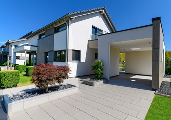 Einfamilienhaus modern, Eingangsbereich