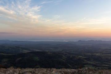 Obraz premium Sunset from Cerro Pelado, Guanacaste, Costa Rica. 