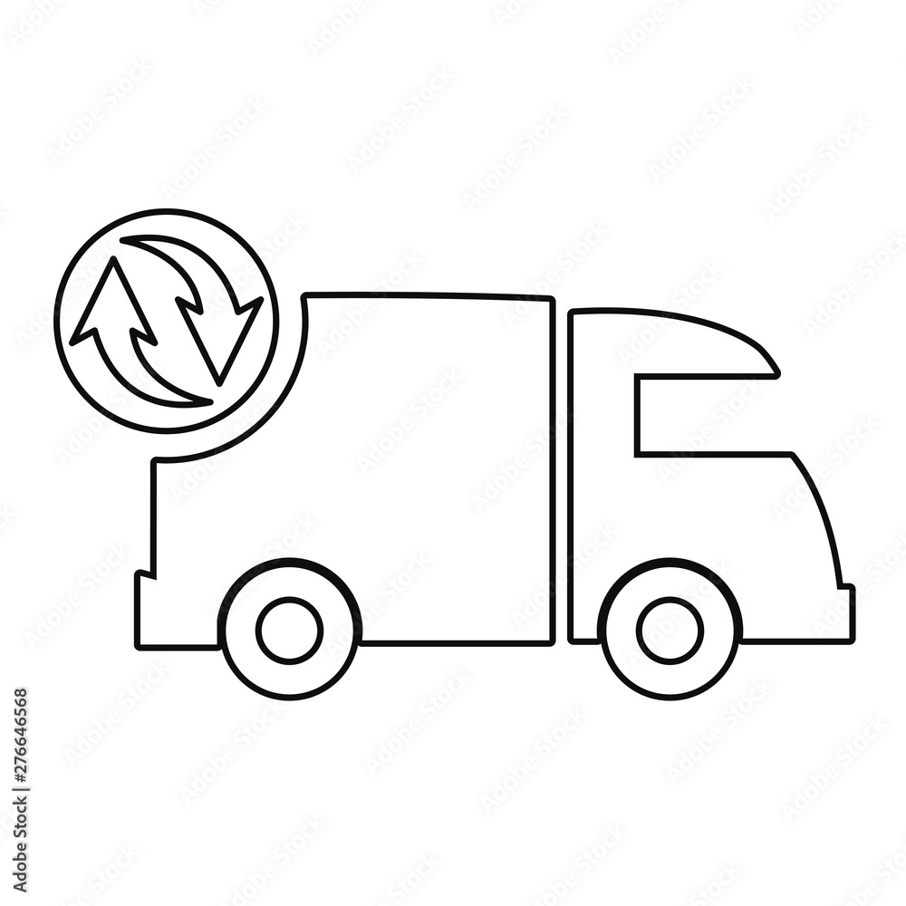 Wall mural fast delivery related icon vector ilustrate