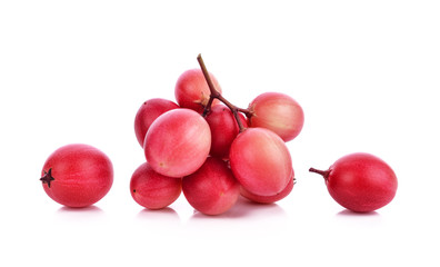 Carissa carandas Linn,Karanda, Carunda isolated on white background