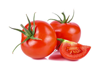 Tomato isolated on white background