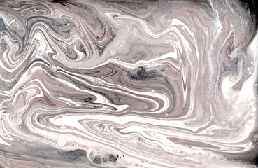 Beige marbling pattern. Golden powder marble liquid texture.