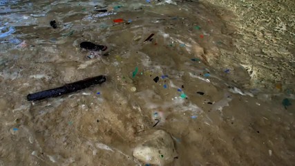 Plastic flowing out to sea, Plastic marine debris.