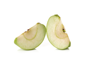 Fresh Green Apple Isolated on White Background
