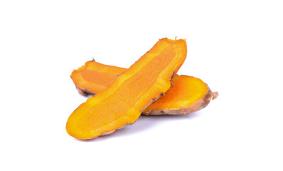 turmeric isolated on white background