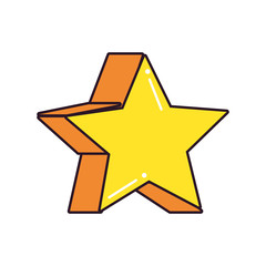 star comic pop art on white background