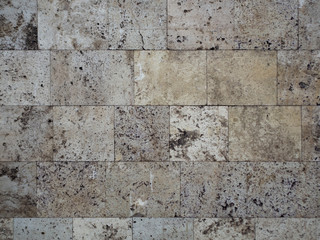  Brick wall, natural stone marble limestone. Background and Texture