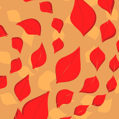 Beautiful leaf colors pattern scene abstract vector wallpaper backgrounds