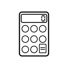 Calculator symbol icon vector illustration