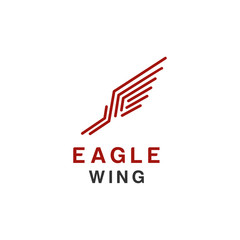 Eagle logo or hawk, bird, phoenix symbol and icon luxury style
