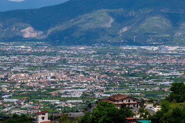 Obraz premium Panoramic view of Corbara city, Provice of Salermo, Region Campania, Amalfi Coast, Italy