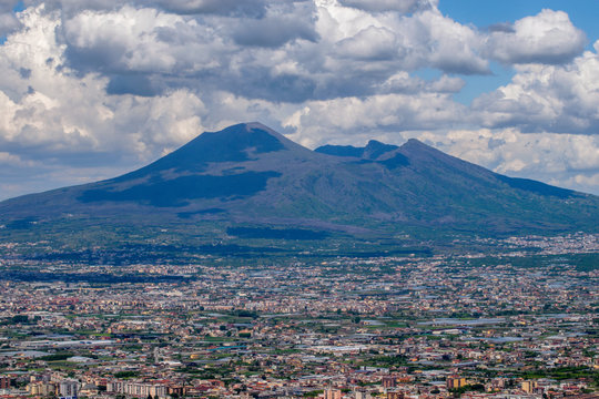 Panoramic view of Corbara city, Provice of Salermo, Region Campania, Amalfi Coast, Italy