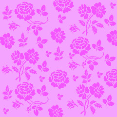 Fototapeta na wymiar Seamless Floral Pattern in vector