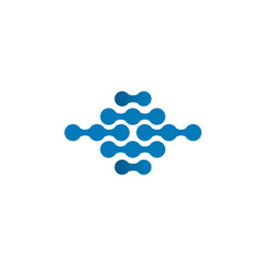 Fototapeta na wymiar Network icon logo design vector template