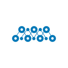 Network icon logo design vector template
