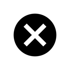 Fototapeta premium Cross and Check mark symbol icon vector