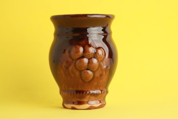 earthenware glass for old wine
