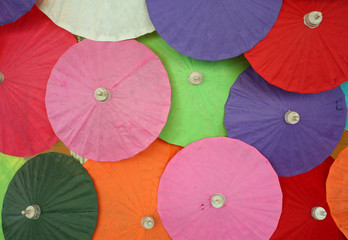 colorful umbrellas background