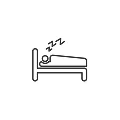 sleeping icon symbol template color editable. simple logo vector illustration for graphic and web design.