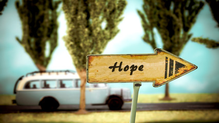 Street Sign to Hope