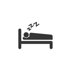 sleeping icon symbol template color editable. simple logo vector illustration for graphic and web design.