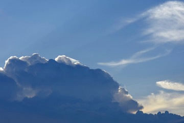 moment of cloud over sky