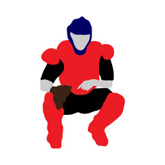 Obraz premium baseball silhouette