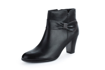 Woman ankle boots isolated on white background