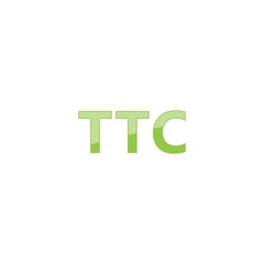 TTC logo design template illustration
