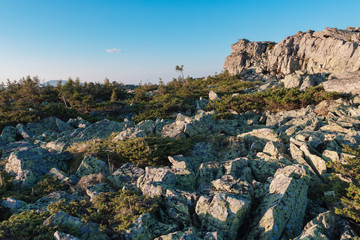fantastic mountain landscape on a summer day