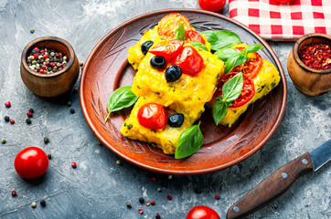 Polenta Italian cornmeal dish
