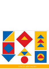 Matching game with Dienes blocks