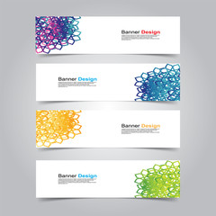 Fototapeta premium Vector Abstract banner web template