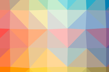 Obraz premium Illustration of abstract Orange, Pink, Red, Yellow horizontal low poly background. Beautiful polygon design pattern.