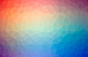 Illustration of abstract Red, Yellow horizontal low poly background. Beautiful polygon design pattern.