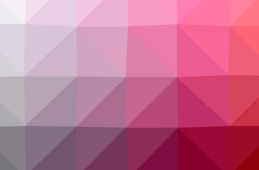 Illustration of abstract Pink horizontal low poly background. Beautiful polygon design pattern.