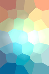 Abstract illustration of blue, green, yellow Giant Hexagon background
