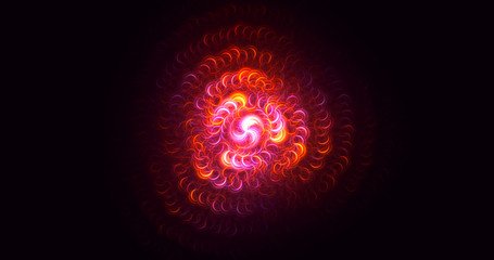 3D rendering abstract circle light background