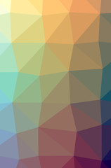 Illustration of abstract Orange, Yellow vertical low poly background. Beautiful polygon design pattern.