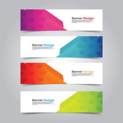 Fototapeta premium Vector Abstract banner web template