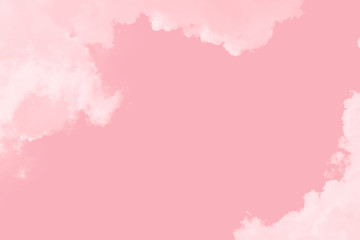 White cloud object for nature design summer background